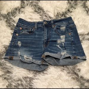 American Eagle Hi-Rise Shortie Shorts